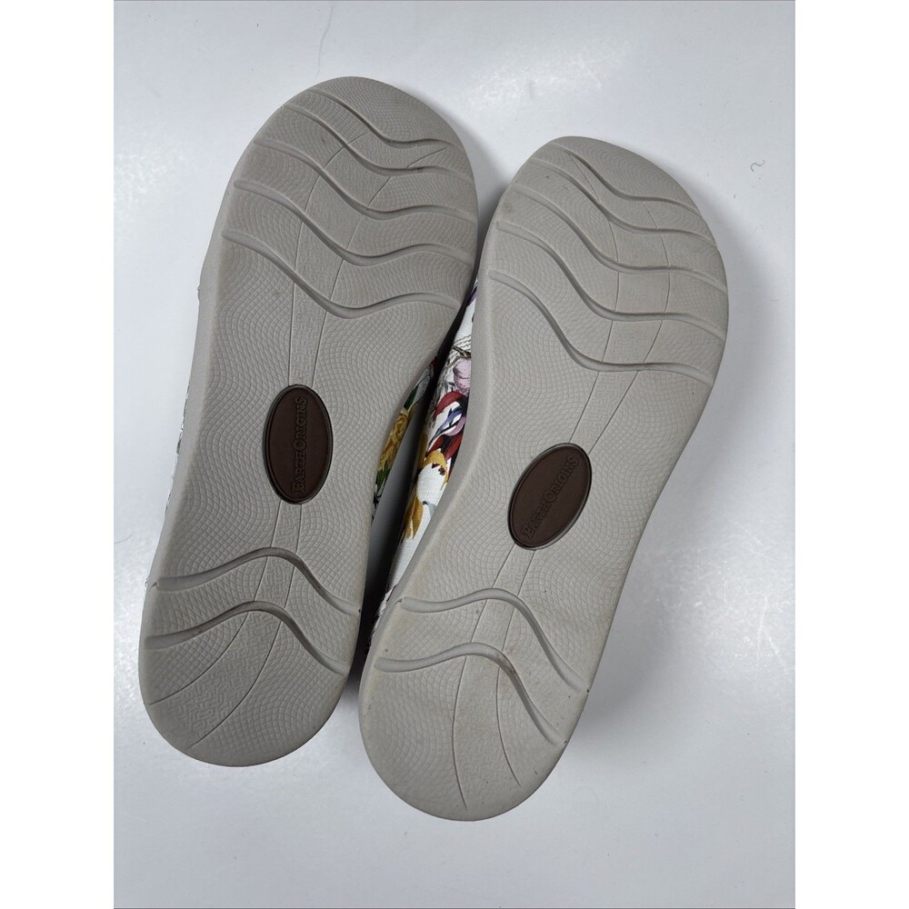 Earth Origins Celeste White Flowered Slip On Comfort Shoes Size Women 9 1/2M - Picture 5 of 9